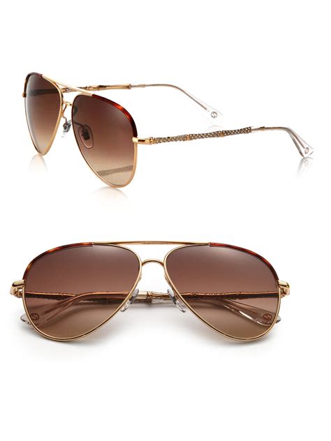 gucci metal aviator sunglasses.